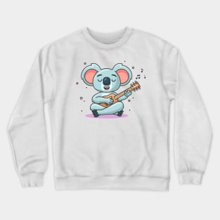 Meet cute Musician Koala Crewneck Sweatshirt